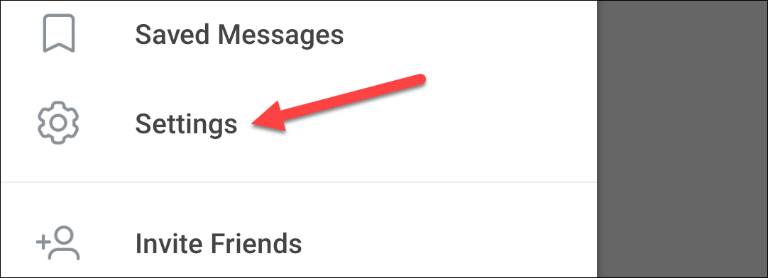 Экран Настроек Telegram на Android с разделом Конфиденциальность и безопасность