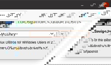 Уведомление о сохранении в главной библиотеке Zotero