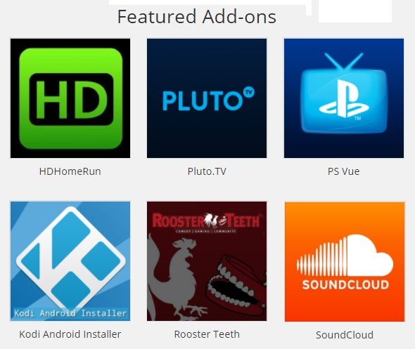 Интерфейс Kodi на телевизоре, скриншот настроек
