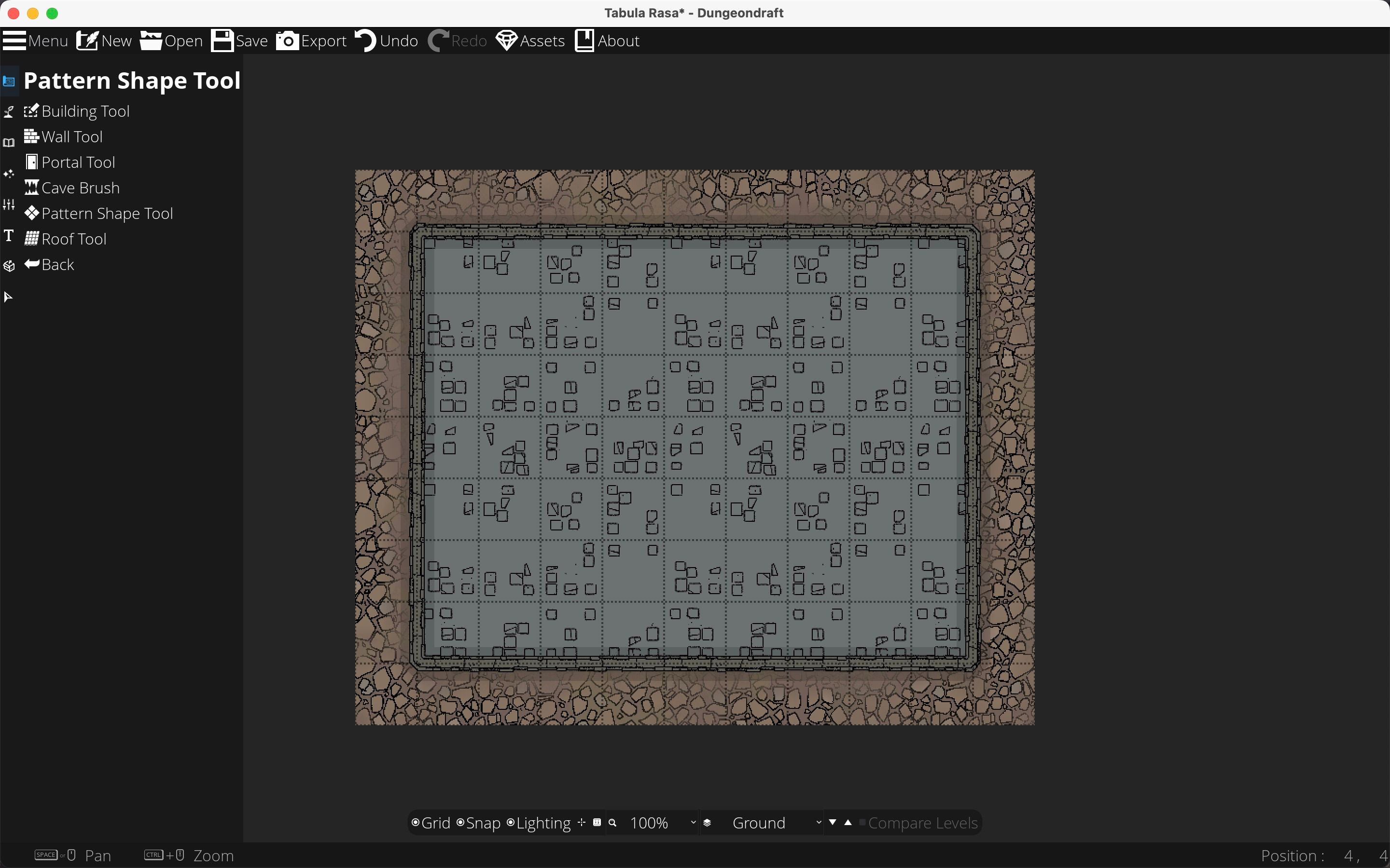 Ground floor drawn in Dungeondraft