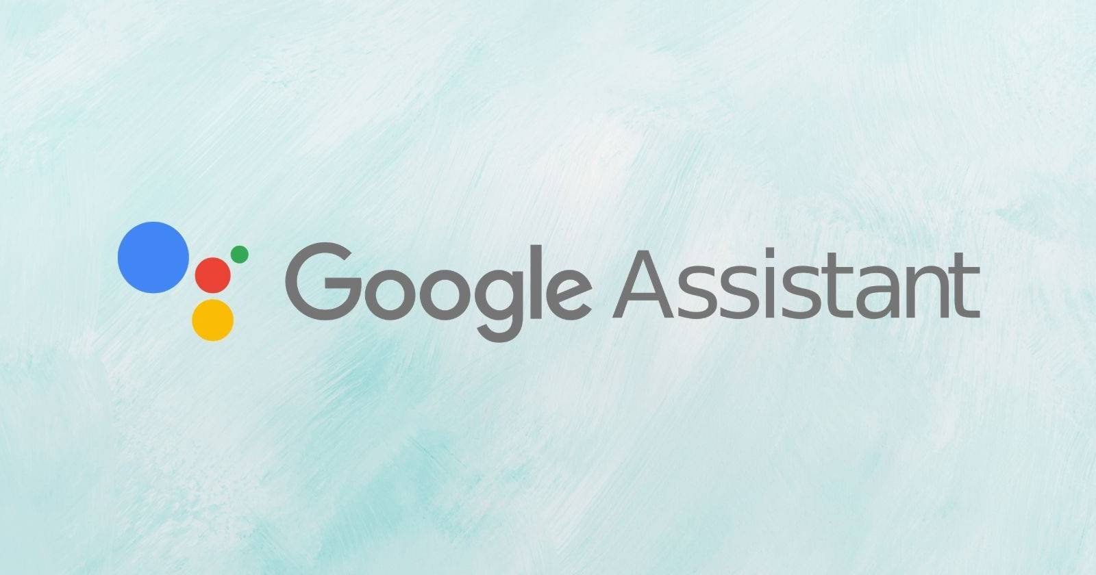 Логотип Google Assistant на фоне