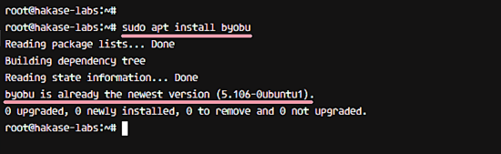 Установка Byobu Ubuntu 16.04