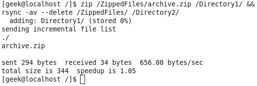Иллюстрация архивации и синхронизации файлов