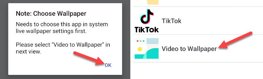 Подтвердите выбор и на следующем экране выберите приложение «Video to Wallpaper» для установки