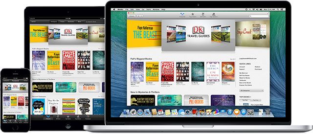 iBooks и Maps на рабочем столе OS X Mavericks
