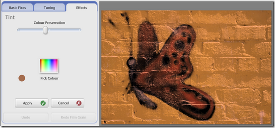 Панель выбора цвета и ползунка сохранения цвета