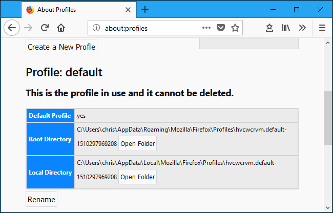 Иллюстрация: кнопка создания нового профиля