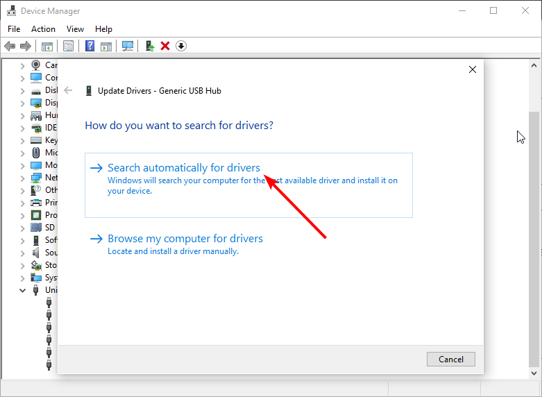 Поиск драйверов автоматически в Windows