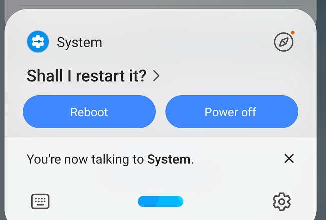 Попросите Bixby выключить телефон.