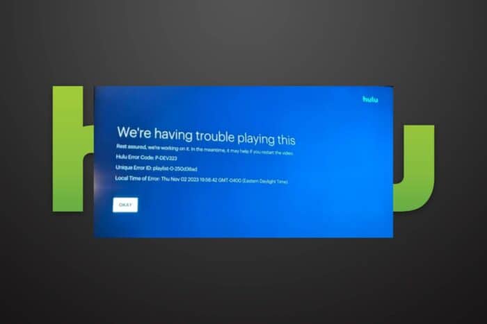 Ошибка Hulu P-DEV323 — как исправить