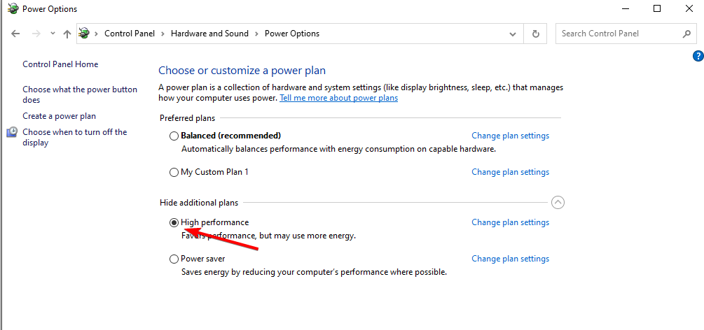 План электропитания Высокая производительность