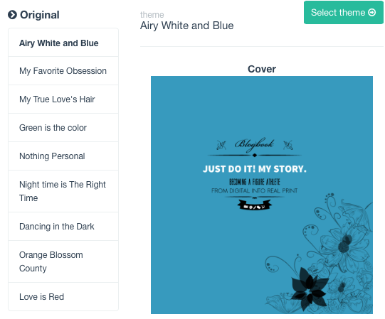 Пример темы оформления Booklrs для страницы блога