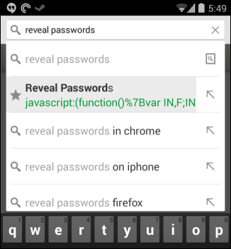 Запуск bookmarklet в мобильном Chrome на Android через адресную строку