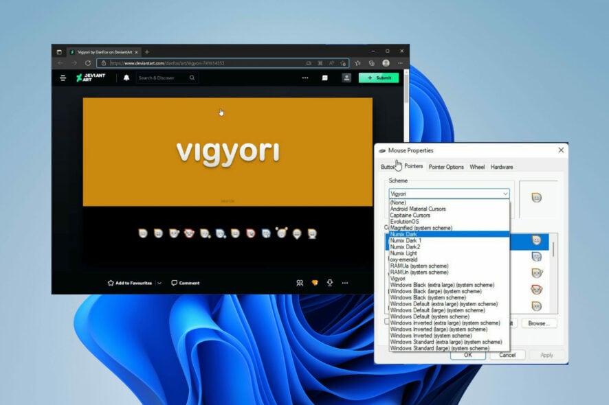Лучшие курсоры мыши для Windows 11