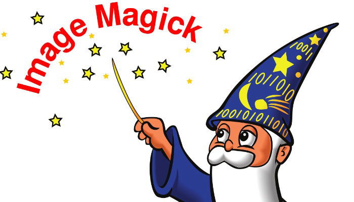 Логотип ImageMagick и пример текстового интерфейса терминала