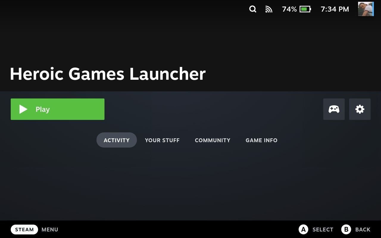 Start Heroic Games Launcher on Steam Deck