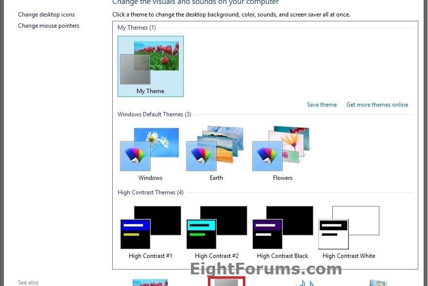 Изменение цвета окон в Windows 8