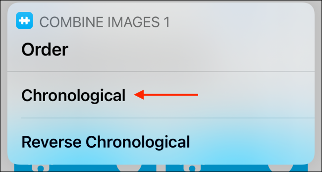 Нажмите Chronological для хронологии