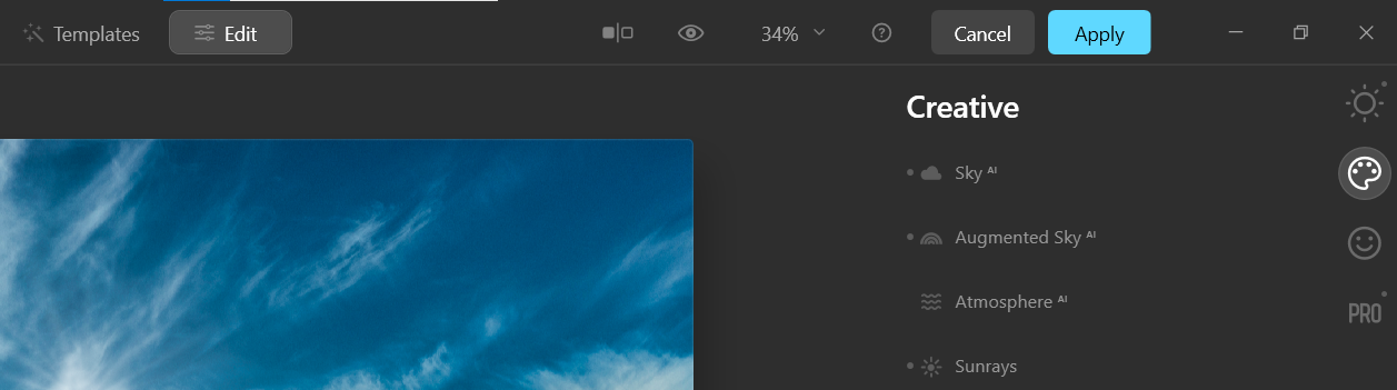Кнопка Применить — скриншот
