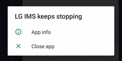 Unfortunately, LG IMS Stopped Working