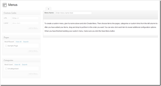 Меню управления навигацией: Раздел Меню в WordPress