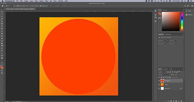 Photoshop CC Podcast Cover With No Text