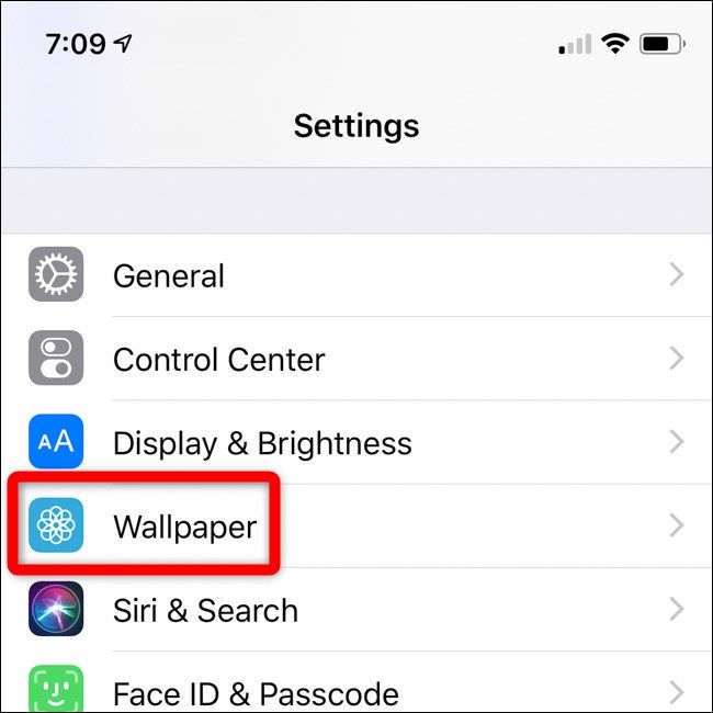 Apple iPhone Dynamic Wallpaper Settings