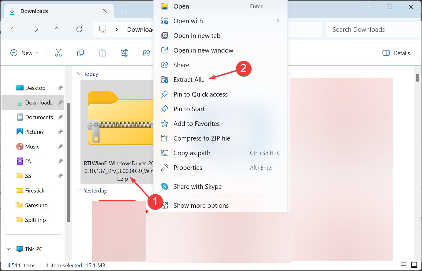 Извлечение папок драйверов Steam Deck