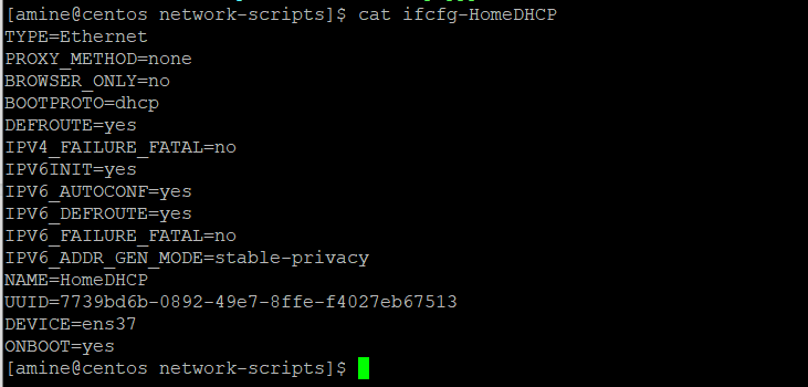 Содержимое ifcfg-HomeDHCP