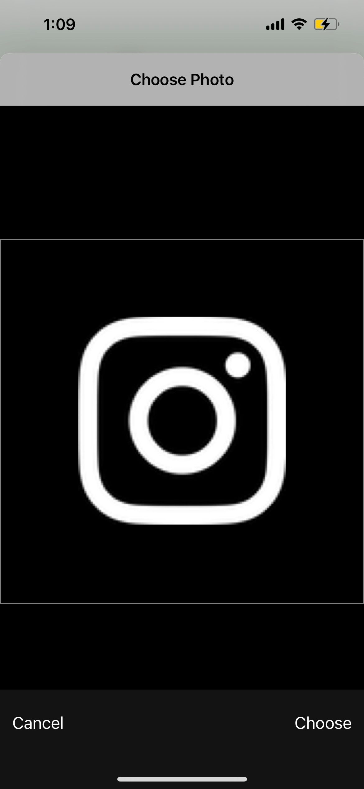 choose photo for iphone shortcut icon