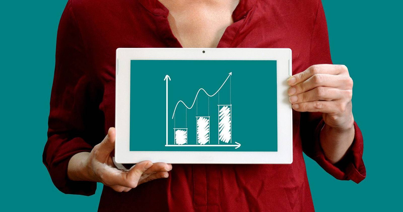 Financial graph on iPad