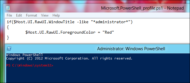 Создание профиля PowerShell