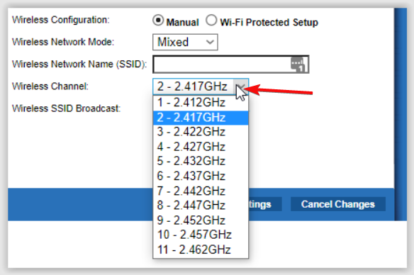 Настройки беспроводной сети маршрутизатора