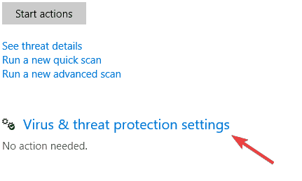 Отключение защиты в реальном времени в Windows Defender