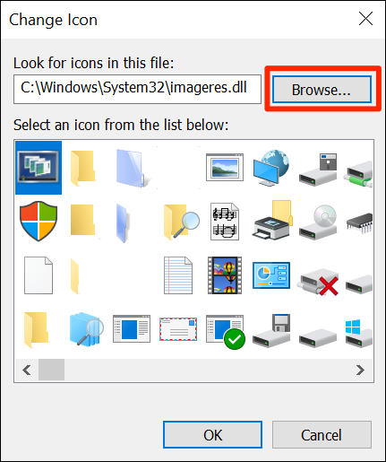 Select an icon for the app