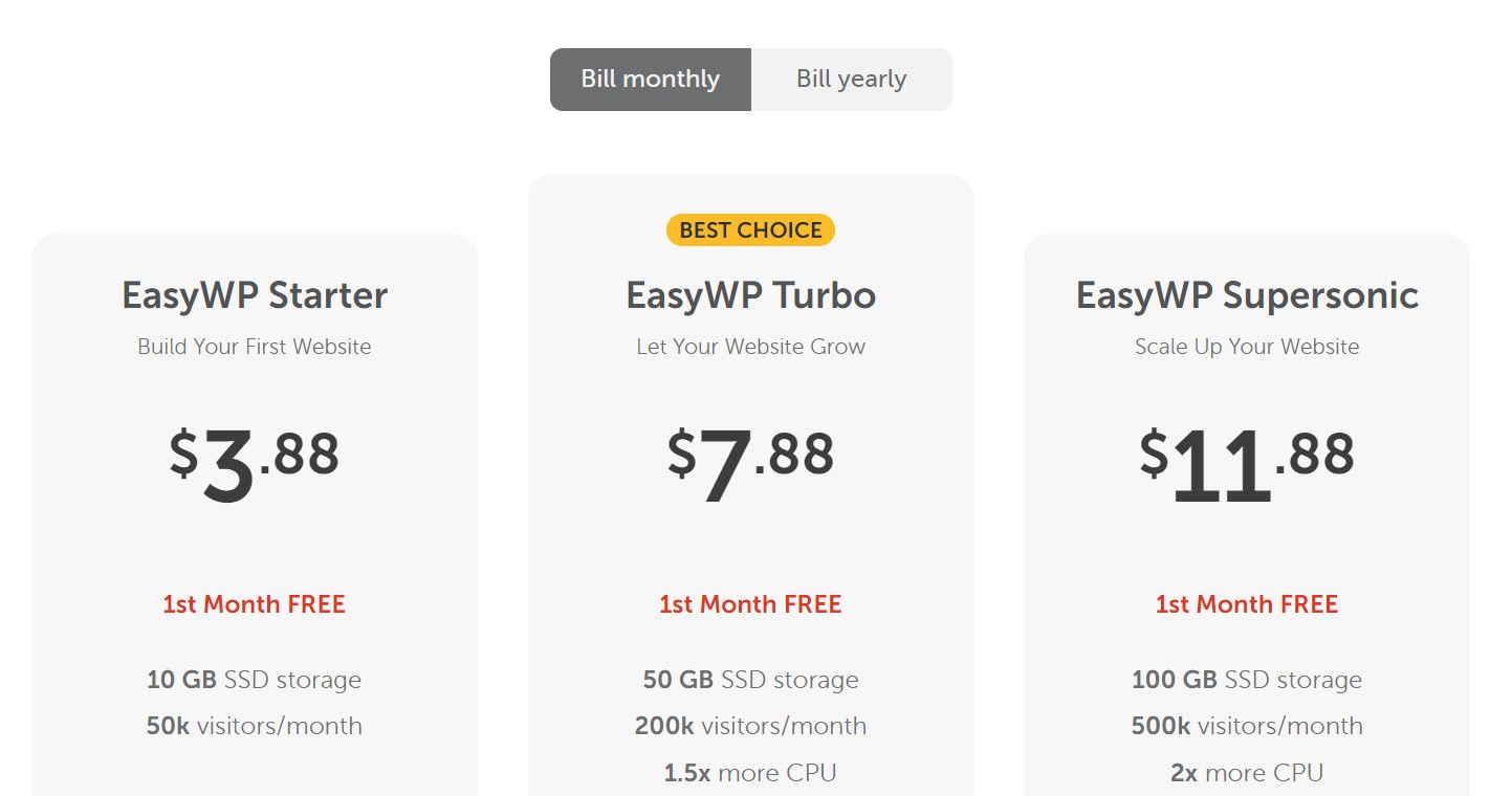 Страница тарифов Namecheap с выбором способа оплаты