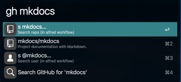 поиск GitHub через workflow