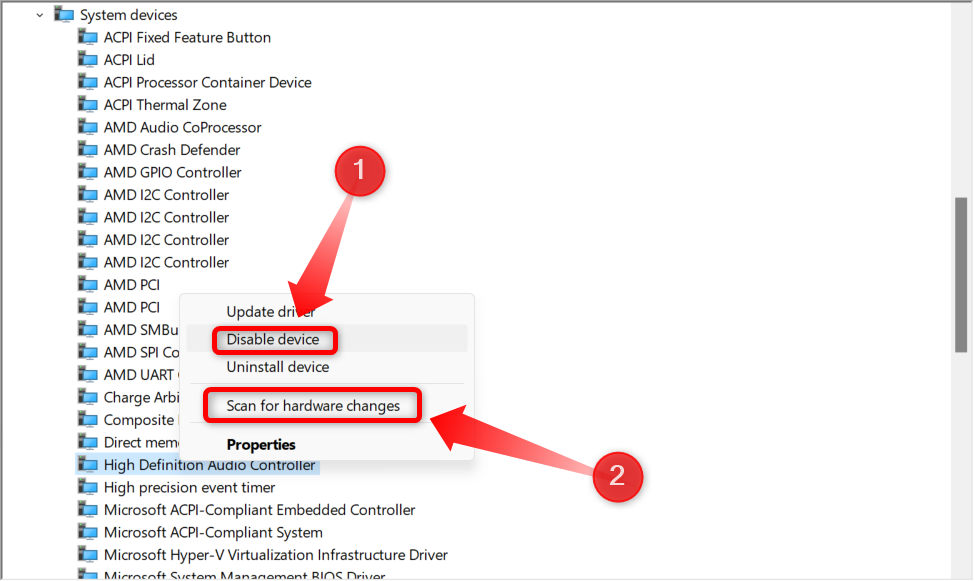 Включите контроллер или выполните поиск изменений оборудования