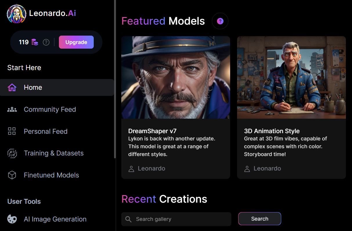 Создание AI изображения в Leonardo AI