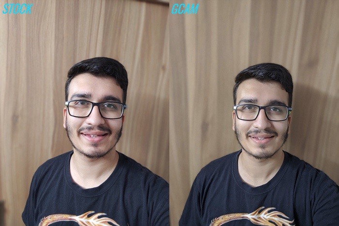 Сравнительный кадр: сток vs GCam, общий план