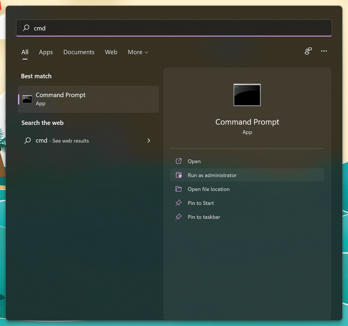 1 - Open Command Prompt as Administrators