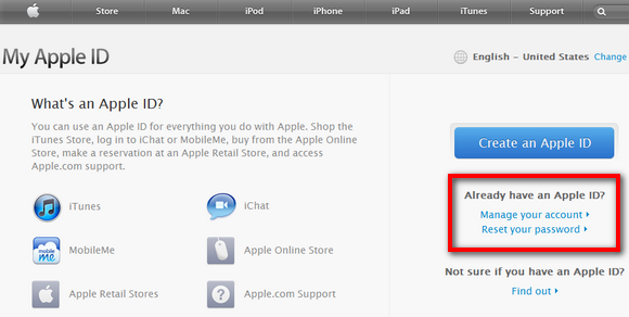 Управление Apple ID на сайте appleid.apple.com