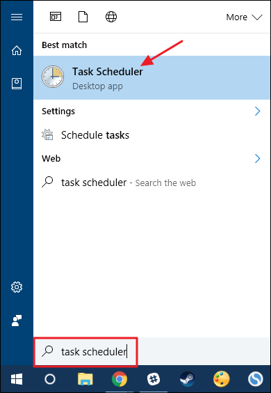 Открыть Task Scheduler