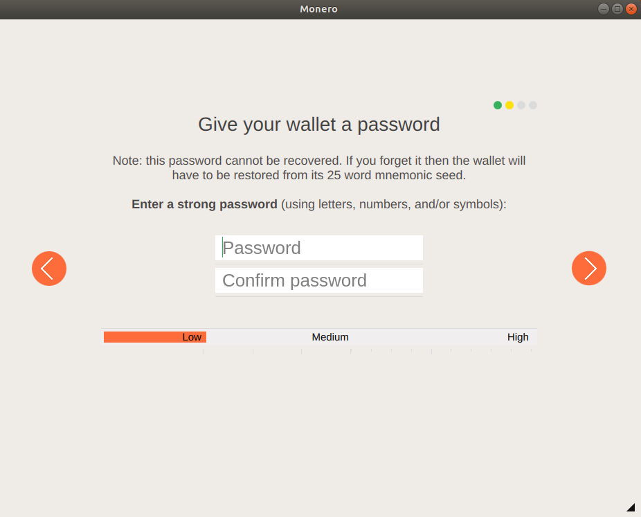 Monero Wallet Password