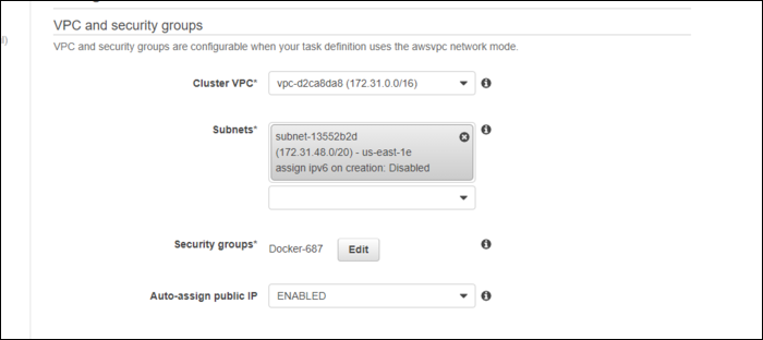 Настройка сети и безопасности для сервиса