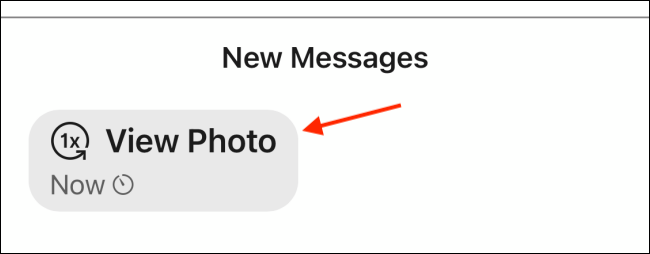 Нажмите, чтобы открыть исчезающее фото